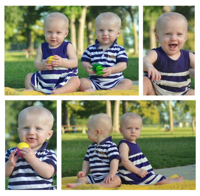 Twin 8 month 2